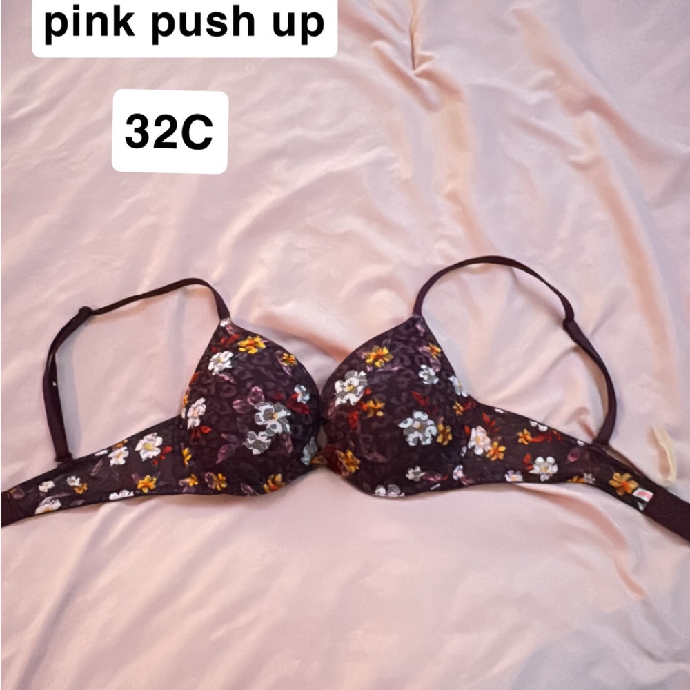 Victoria's Secret Floral Black Push-Up Bra